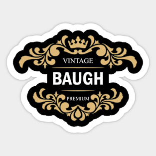 Baugh Name Sticker